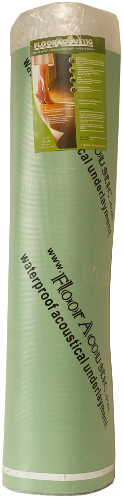 VANWOOD - FloorAcoustic - Sound Proof Underlayment with Moisture Barrier