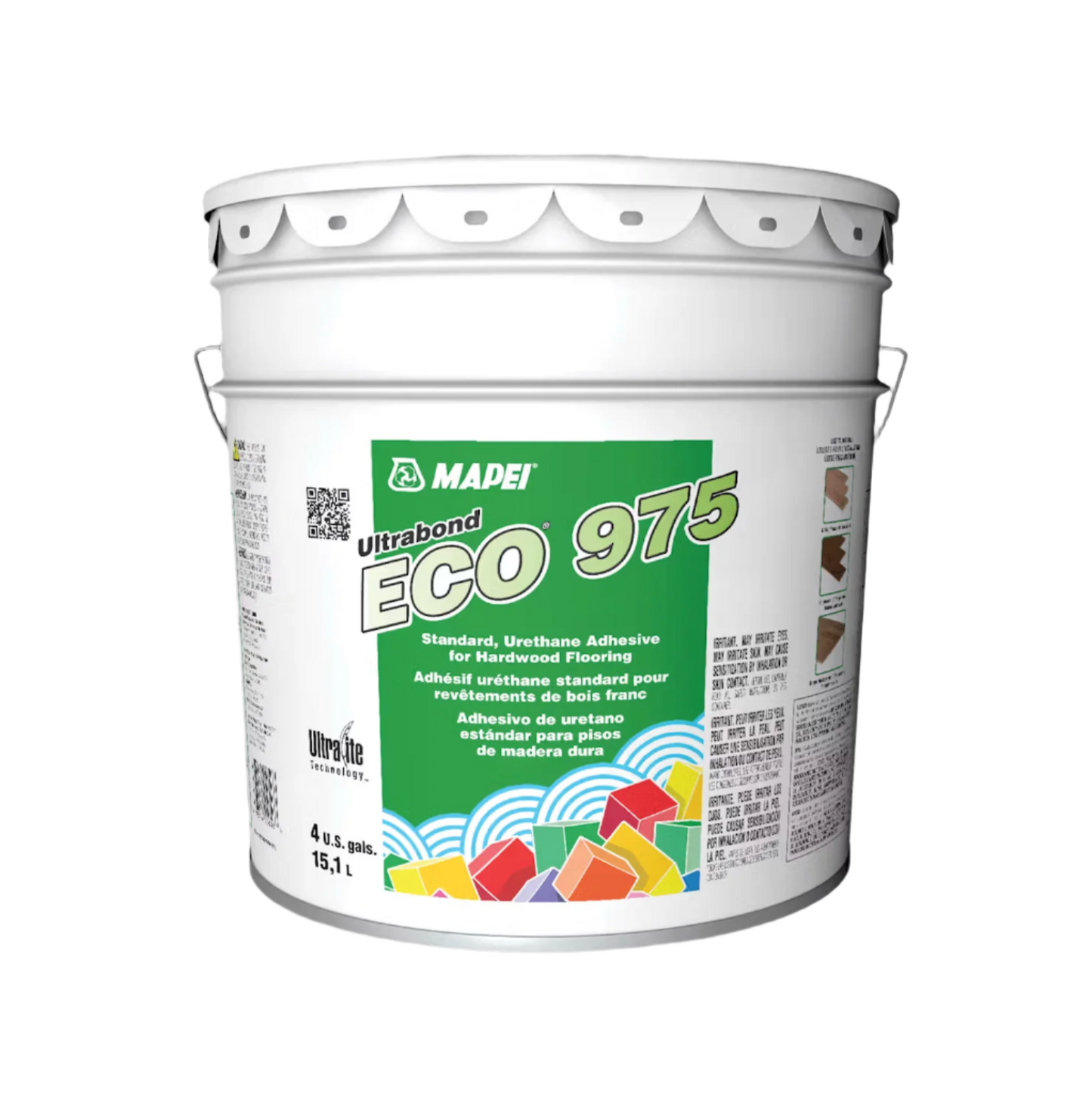 Mapei - Ultrabond Eco 975 - Standard Urethane Adhesive - Hardwood Flooring - 4 Gal