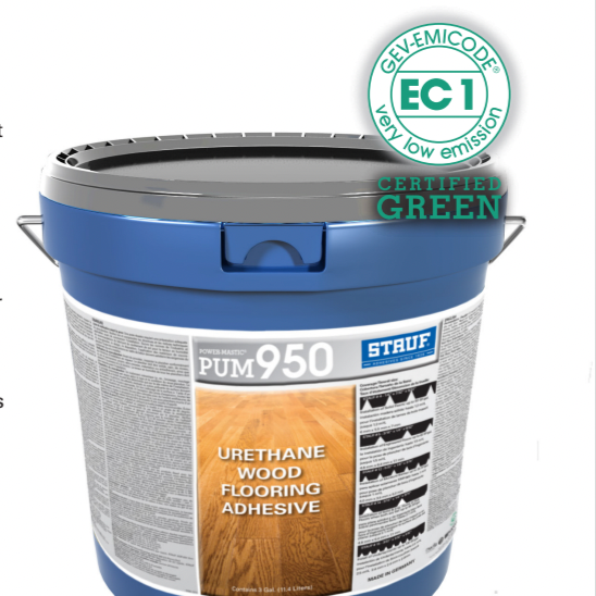 Engineered And Solid - Urethane Based Flooring Adhesive - STAUF PUM-950 - 3G