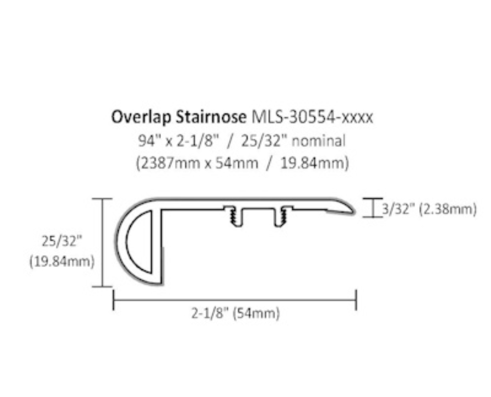 Martina Overlap Stairnose